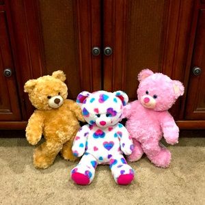 ❣️ BUILD-A-BEAR ❣️ COLLECTION THREE SUPER CUTE COOL BEARS LOT ( NWOT) .